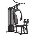 Weights Machine, Multi Gym with 45kg Weight Stack, Compact Home Gym Leg Press Machine for Full Body Training