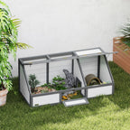 Schildkr?tenbox, Outdoor Schildkr?tengehege, bodenloses Design, leicht zu ?ffnen, Schildkr?tenhaus, Wei?