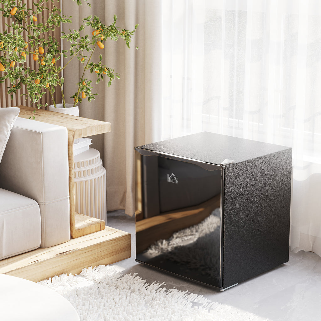 Mini-Gefrierschrank 35 L Gefrierbox elektrisch freistehend 45 W Mini Gefriertruhe Minikühlschrank 41dB -14 bis -24℃ 5-stufige Temperaturregelung 47 x 44,2 x 48,8 cm Schwarz