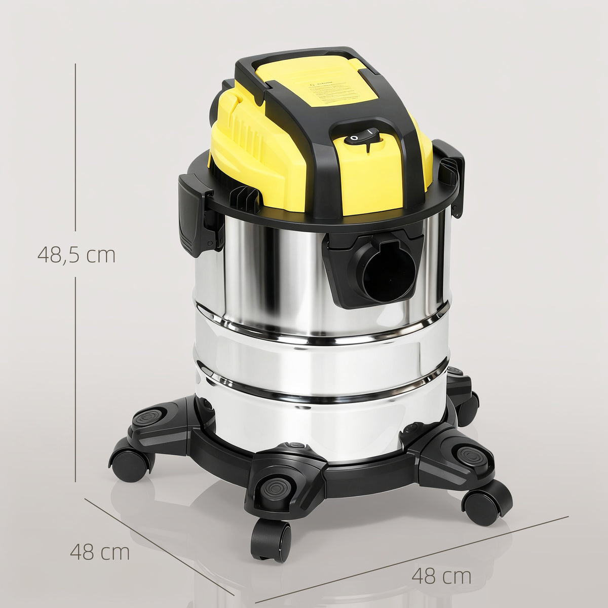 Nass- und Trockensauger, rollbar, 3-faches Filtersystem, 20 L Staubbeh?lter