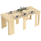 Esstisch, Klapptisch, ausziehbarer Küchentisch, Esszimmertisch, Spanplatten, 60-180 x 85 x 75 cm, Natur