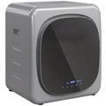 Ablufttrockner 4 kg mit Smart-Modus, 800 W Kompakttrockner mit Edelstahltrommel, Silber