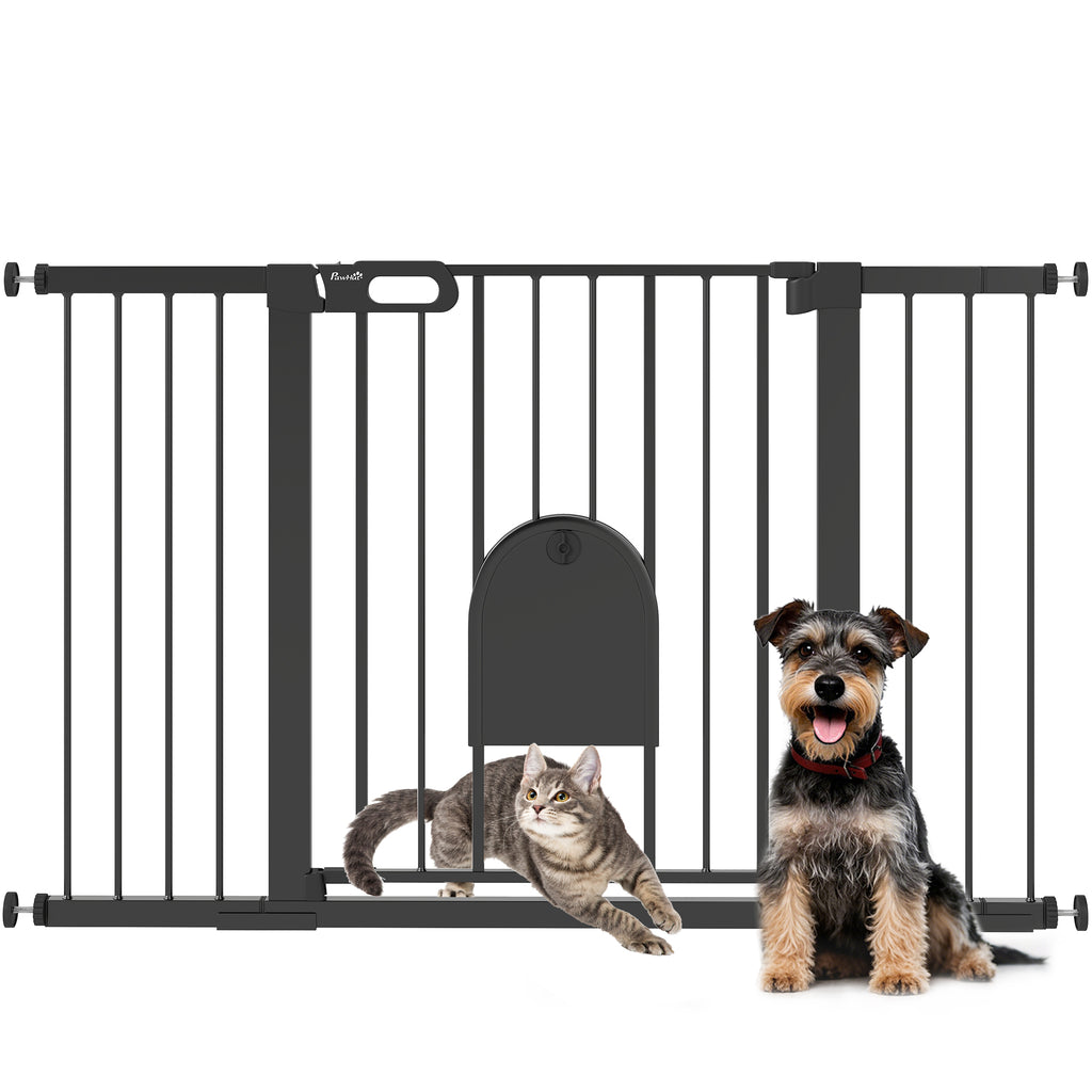 Türschutzgitter Treppenschutzgitter Hunde Absperrgitter Schutzgitter für Haustier Stahl