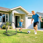Angle Adjustable Rebounder Net Goal Training Set Football, Baseball