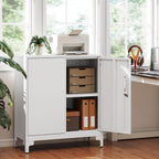 B¨¹roschrank aus Metall, verschlie?bare T¨¹ren, B¨¹rokommode, 2-stufiges Design, Wei?
