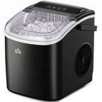 Eisw¨¹rfelmaschine Eiw¨¹rfelspender Eiw¨¹rfelbereiter, 29,4 cm x 22,2 cm x 29 cm, Schwarz