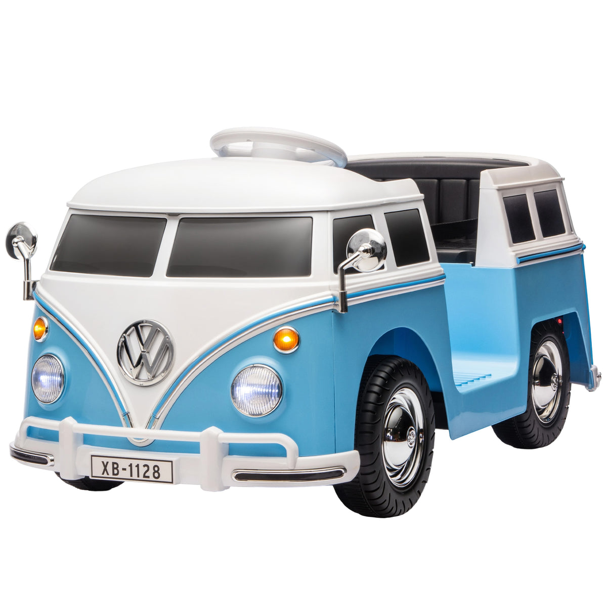 Kinder Elektroauto, 12V Kinderfahrzeug mit MP3, Doppelmotor, Elektrofahrzeug mit Hupe, Sanftanlauf, 89x49x41,5 cm, Blau