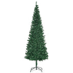 Weihnachtsbaum Kunsttanne künstlicher Christbaum, inkl. Standfuß, LED´s, 2,1 m, 1 Weihnachtsstern, Grün