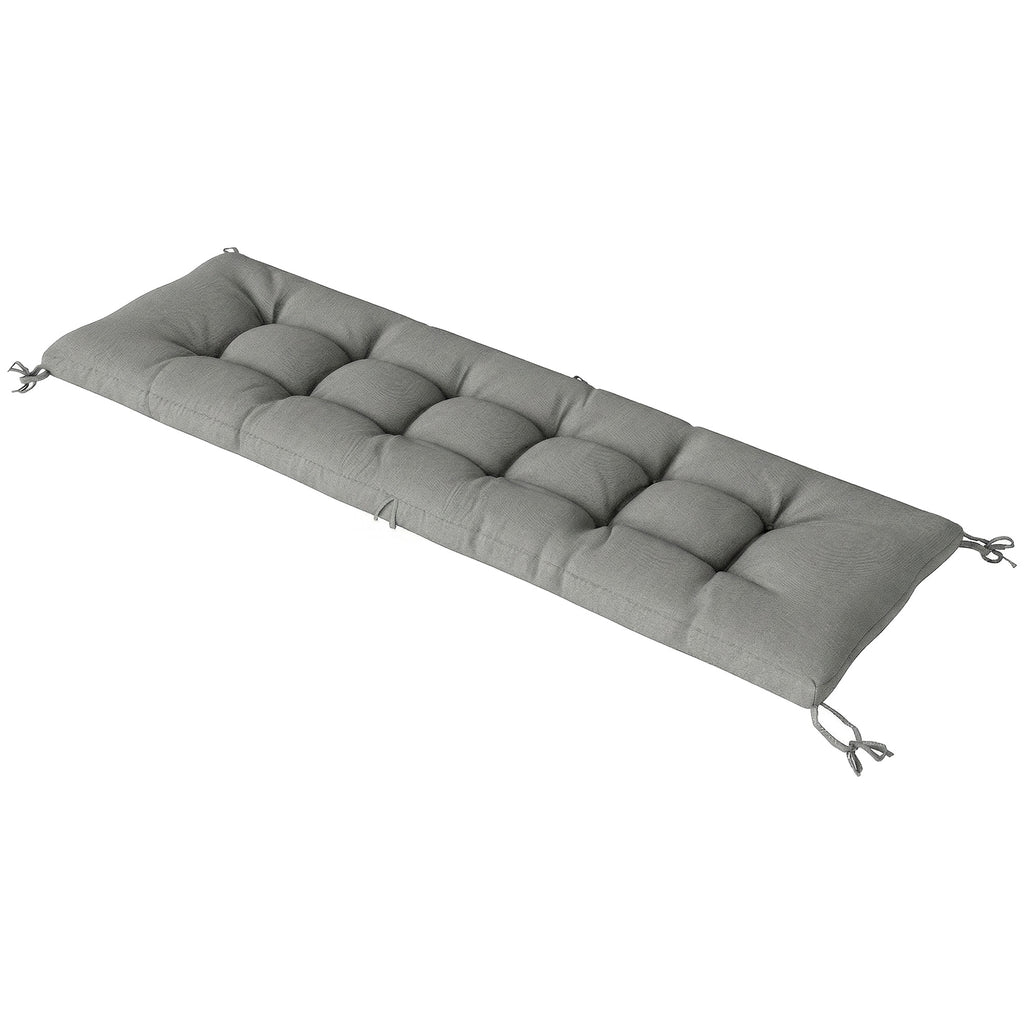 Palettenkissen Abnehmbar Sitzkissen mit Befestigungsbändern Palettenpolster für die meisten Liegen 198x65x13cm Hellgrau