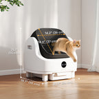 Selbstreinigende Katzentoilette, 42,7L Katzenklo für Katzen 1-5 kg