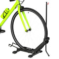 Fahrradständer für Fahrräder Stahl Fahrradhalter mit 80 mm Reifenbreiten 75 x 41 x 81H cm Schwarz