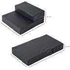 Hundetreppe klappbar Katzentreppe Einstiegshilfe 2 Stufen 20 cm Schwarz für Bett Sofa Auto kleine Hunde