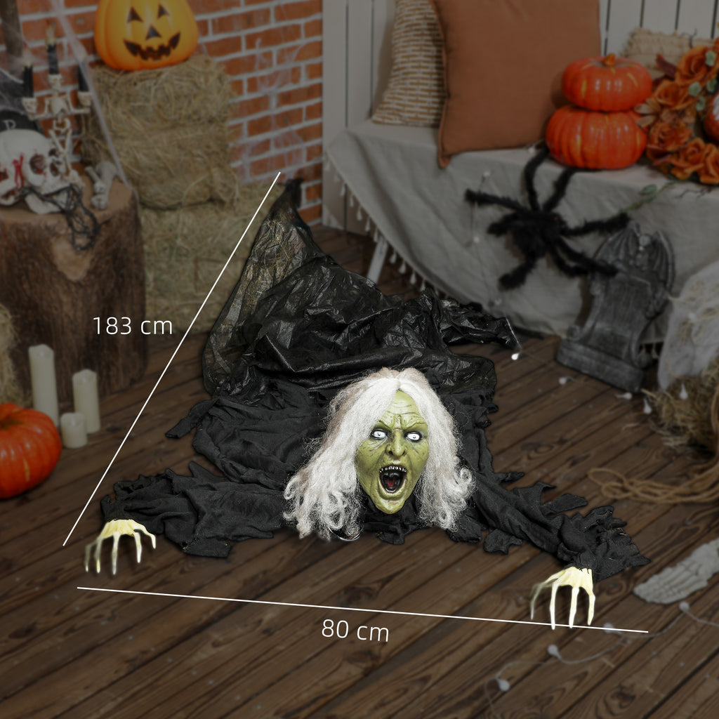 183cm Halloween Dekoration Halloween Zombie-Alte mit LED-Lichter, Soundfunktion, für Party
