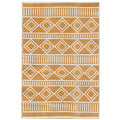 Outdoorteppich Terrassenteppich, wetterbest?ndig, modernes Design, 121 cm x 182 cm x 0,3 cm, Gr¨¹n + Creme