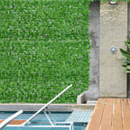 3 x 1m Artificial Leaf Wall - Green
