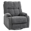 Relaxsessel mit Fu?st¨¹tze, Liegesessel, drehbar, bis 150 kg, Stahlrahmen, 88x96x108cm, Dunkelgrau