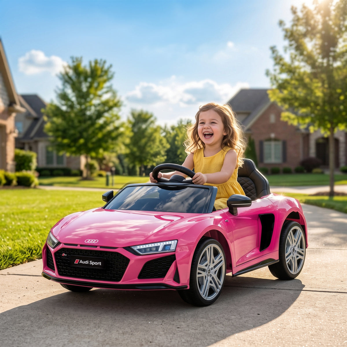 Kinder Elektroauto Audi R8 12V Kinderauto Fernbedienung Rosa
