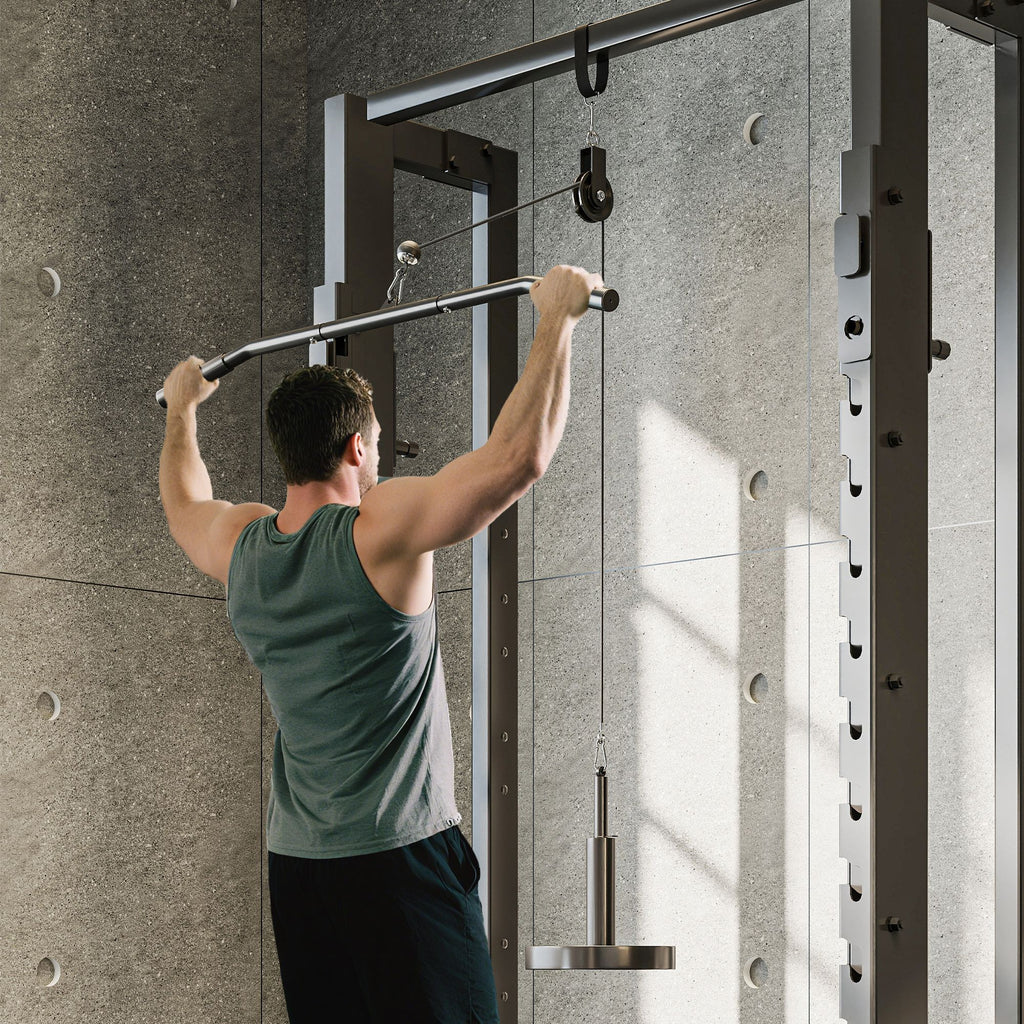 Fitness Latzug Gym Fitnesssger?te Kabelzug Pulley System Arm Krafttraining f¨¹r Zuhause