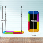 Nestschaukel Höhenverstellbar Hängeschaukel bis zu 300kg mit verstellbarer Seile für 3-8 Jahre 148x77x180 cm Mehrfarbig