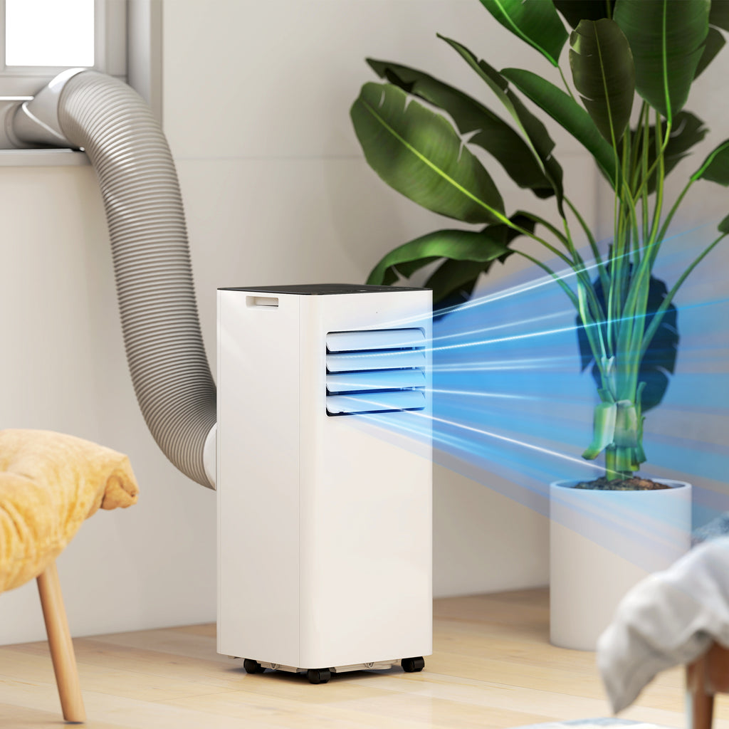 3-in-1 Klimaanlage, Ventilator mit LED-Anzeige, waschbarer Filter, Timer, Weiß