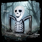 Aufblasbares Halloween-Skelett, aus dem Boden kriechend, mit LED-Lichtern, gruselige Deko für Innen- und Außenbereich