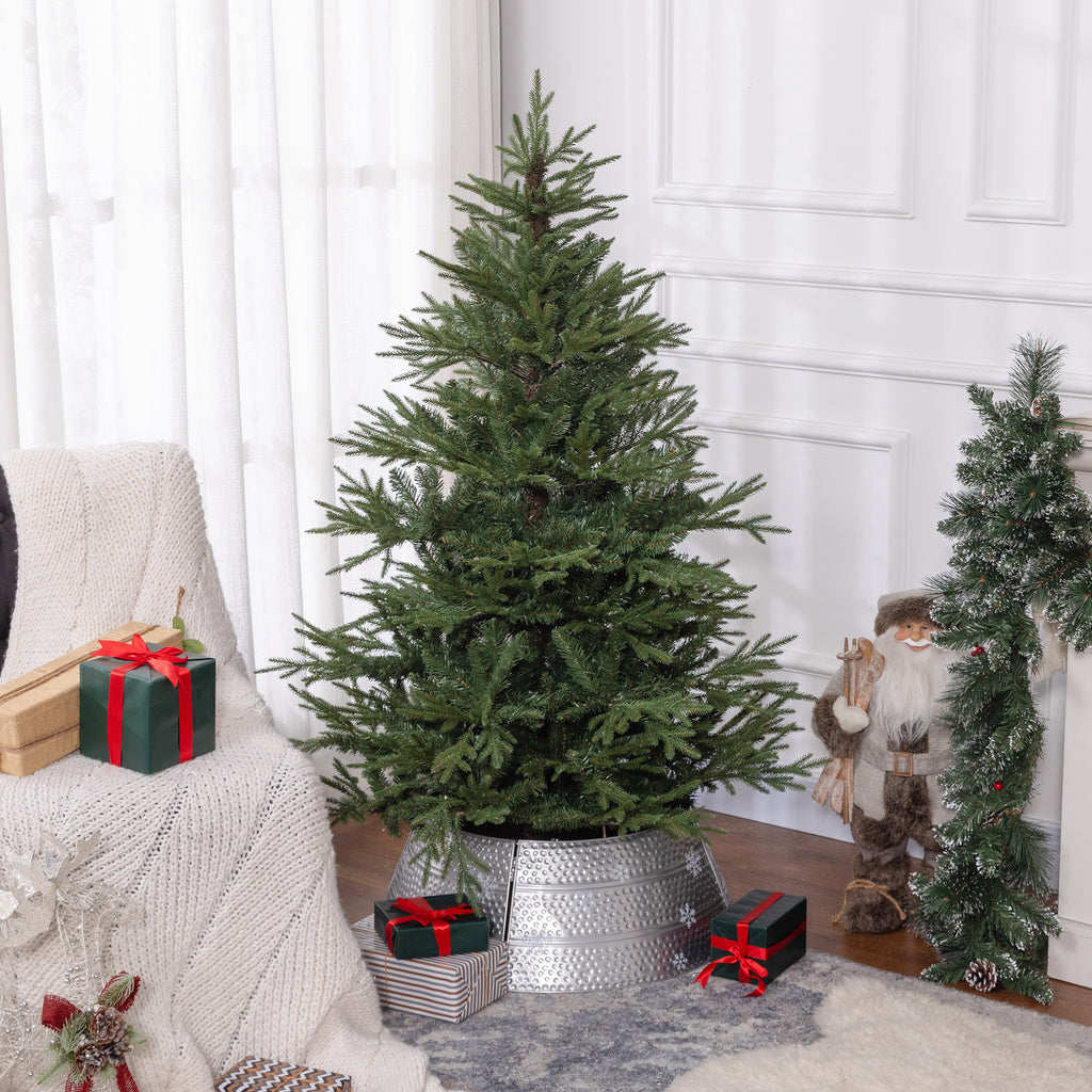 5ft Bushy and Bare Artificial Christmas Tree - Green