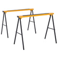 2er-Set Arbeitsbock, Handwerks-St?nder, bis zu 250 kg belastbar, Metall, Gelb