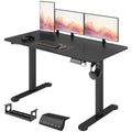 Stehpult h?henverstellbarer Computertisch Schreibtisch, 140 cm x 70 cm x 116 cm, Schwarz