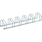 Fahrradständer für 6 Fahrräder wetterfest Wand- oder Bodenmontage Stahl 179 x 33 x 27cm