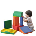Soft-Bausteine, 7-tlg. Set, sicheres Material, weich und pflegeleicht, Schaumstoff, bunt