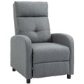 Relaxsessel mit Liegefunktion, ausfahrbares Fußteil, Taschenfederkern, bis 150 kg, Grau