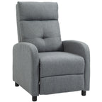 Relaxsessel mit Liegefunktion, ausfahrbares Fußteil, Taschenfederkern, bis 150 kg, Grau