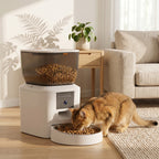 Futterautomat Katze mit Kamera, 2,4 GHz WLAN, App-Steuerung, 4L Futterautomat für 1–10 Mahlzeiten, 2-Wege-Audio