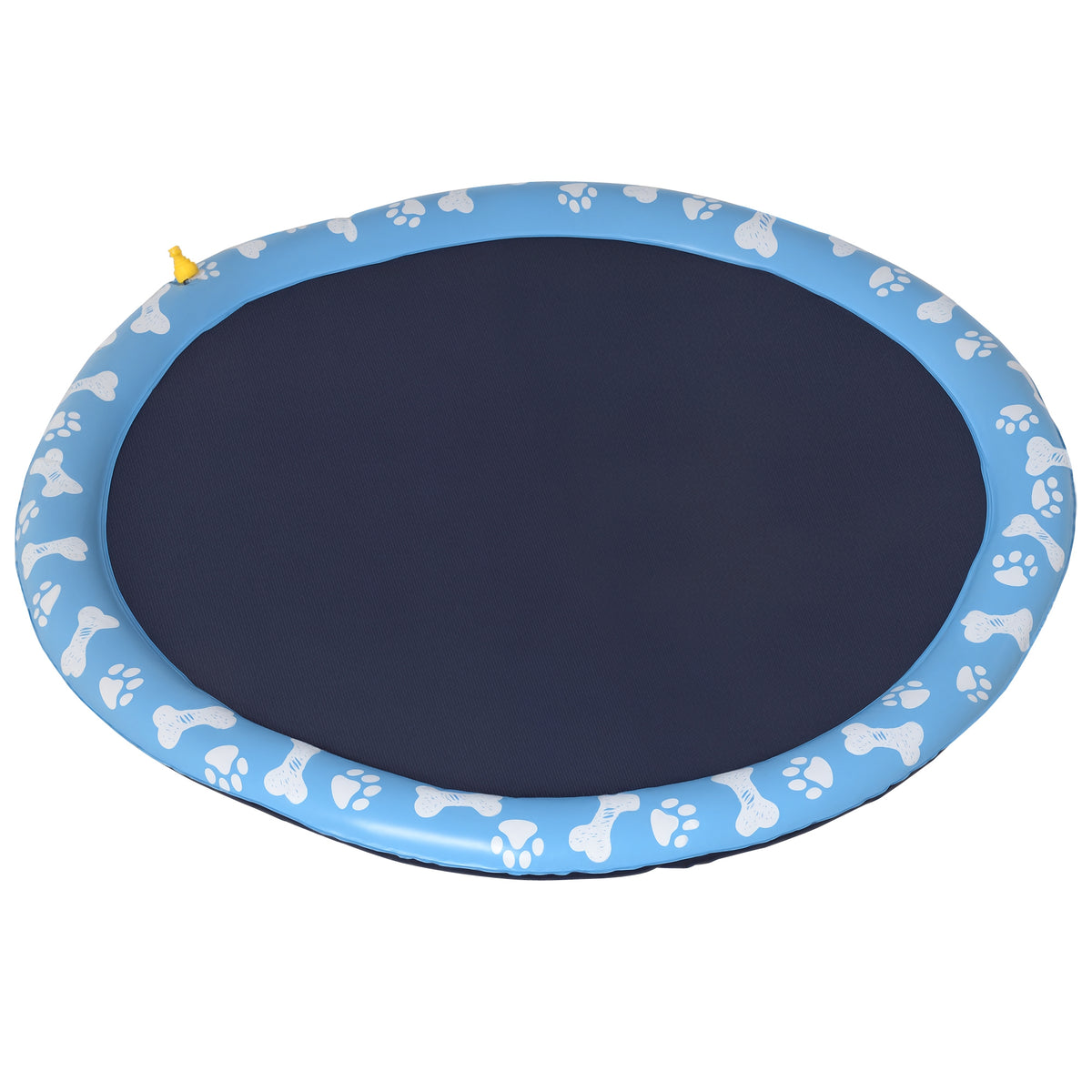 Hundepool, Planschbecken, mit Wasserdüse, rund, rutschfest, blau, Ø150 cm