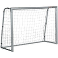 8ft x 5ft Football Goal, Football Net for Garden with Ground Stakes, Quick and Simple Set Up