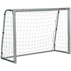 8ft x 5ft Football Goal, Football Net for Garden with Ground Stakes, Quick and Simple Set Up