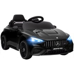 Kinder-Elektroauto, Mercedes-Design, 12V Motoren, Fernbedienung, LED-Lichter, Musik, f¨¹r 3-6 Jahren Kinder, Schwarz