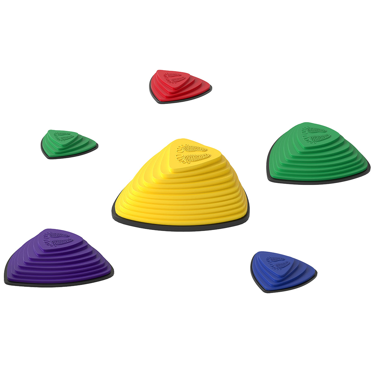 6-Piece Stepping Stones for Kids, Stackable Sensory Toys Outdoor Indoor, Obstacle Course for Balance and Motor Skills