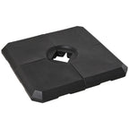 Set of 4 Parasol Base Stand Weights for Cantilever Parasols, Water and Sand Filled, Up to 120kg, Black