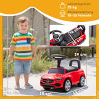 Official Mercedes-Benz Ride On Car, Foot to Floor Sliding Walker with Horn, Engine Sounds and Under-Seat Storage, Red