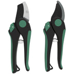 Gartenwerkzeug Set 2 St¨¹ck Garten Werkzeug aus Metall Gartenger?te mit Gartenschere Gr¨¹n+Schwarz