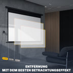 Beamer-Leinwand Elektrisch 266 x 149 cm 16:9, Metall Schwarz