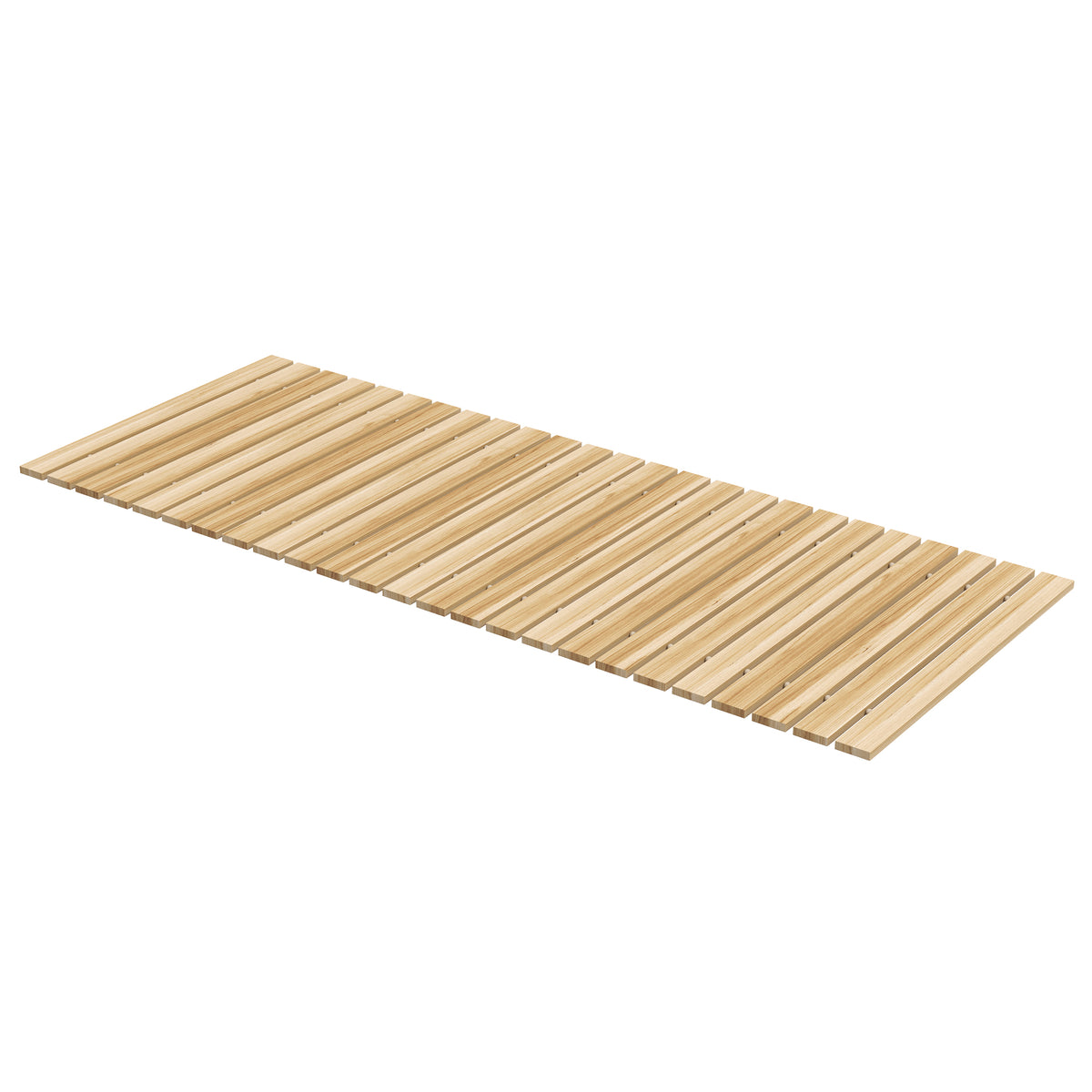 Rollweg Gehweg Ausrollbarer Gartentritt, wetterbest?ndig, Fichtenholz, 120 x 47 x 1 cm, Natur