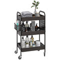 Mehrzweckwagen Rollwagen K¨¹chenwagen, 3 Regale, 4 Rollen, 53,5 cm x 30,5 cm x 75 cm, Schwarz