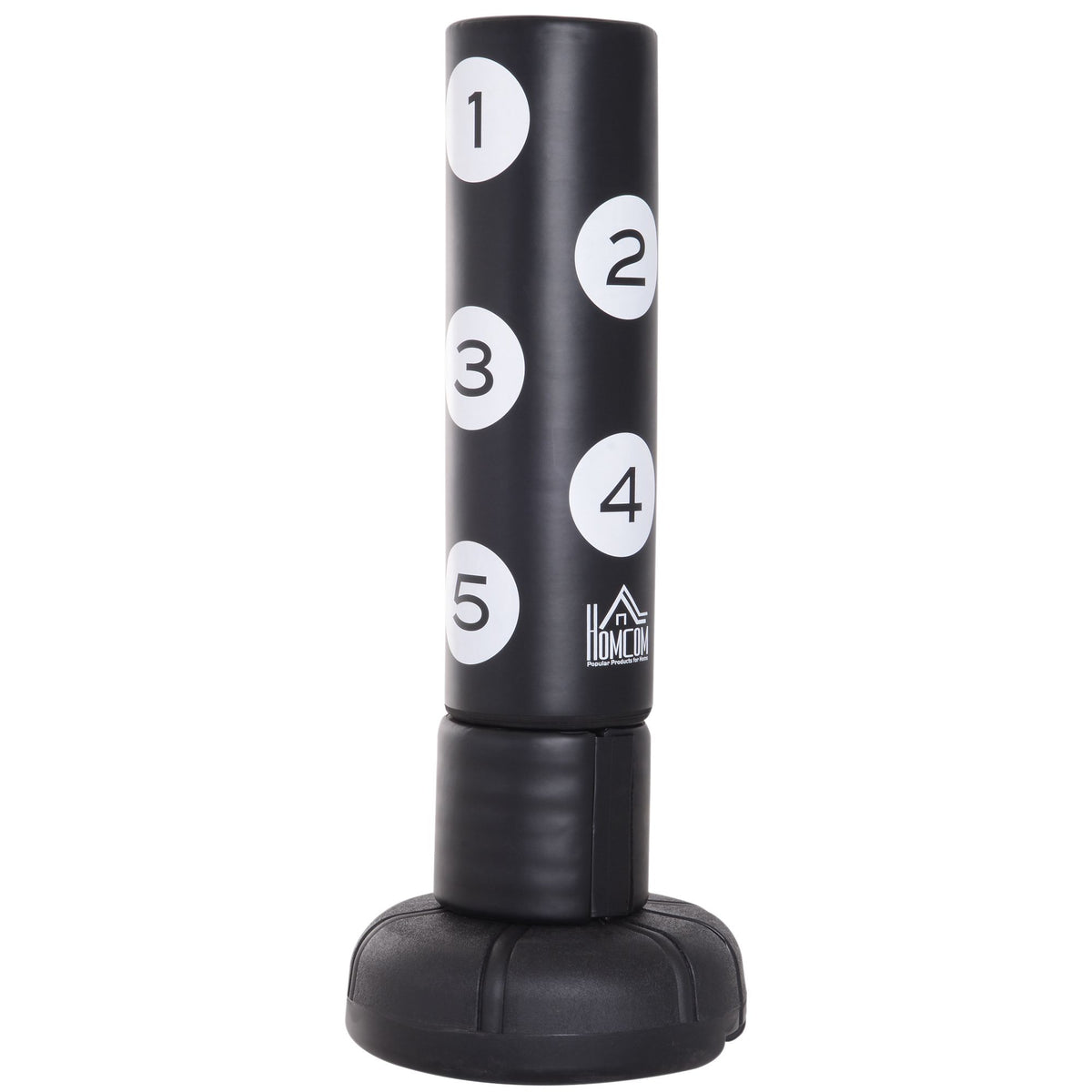 5.8ft Free Standing Boxing Target Punch Bag Heavy Duty Stand Sparring Kick Martial Arts Gym Training Equipment