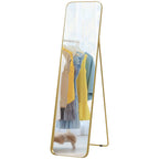 40 x 160 cm Rectangular Full Length Mirror - Gold Tone