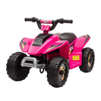 Kinder Quad Elektro 6V Kinderquad mit Vorwärts-, Rückwärtsfunktion für Kinder 1,5-3 Jahre bis 20 kg Rosa