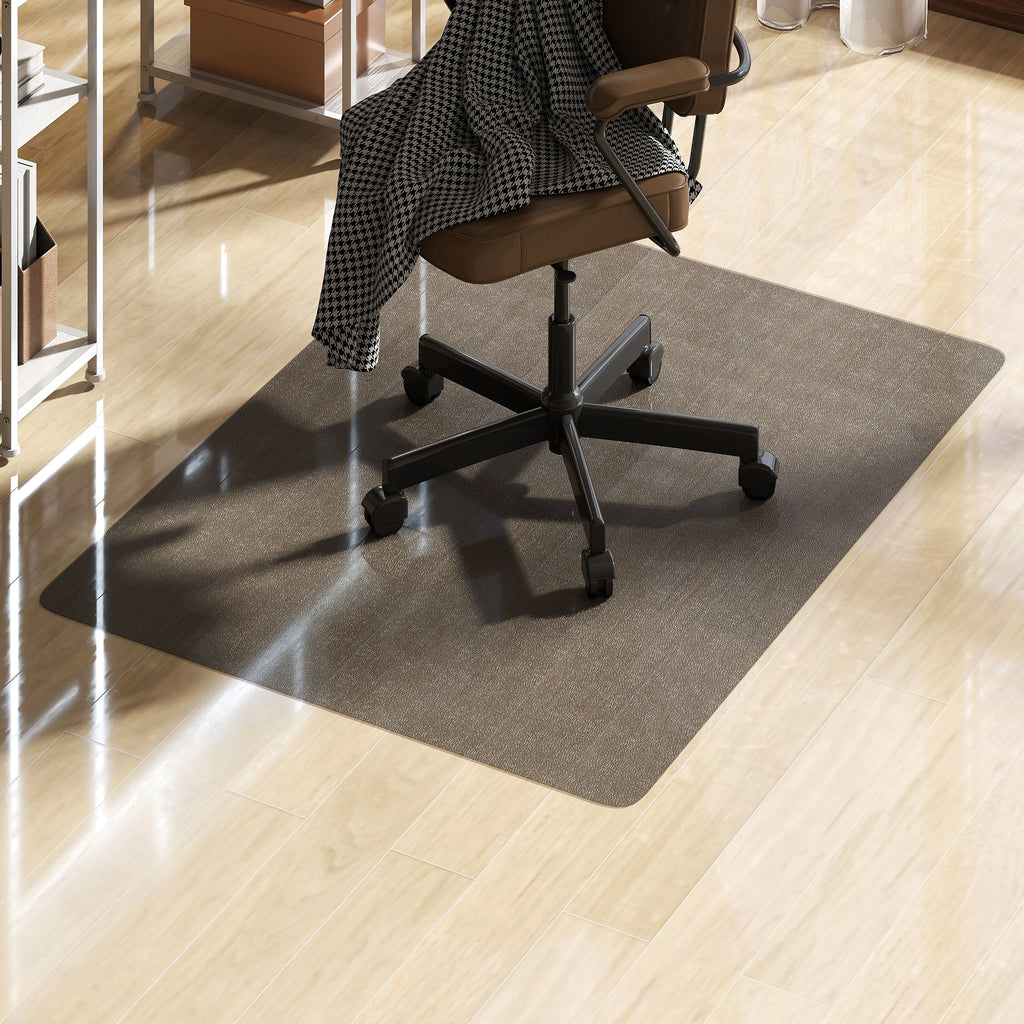 Chair Mat for Hard Floors, 90 x 120 cm Non-Slip Floor Mats for Wood/Tile Protection, Office & Home, Black