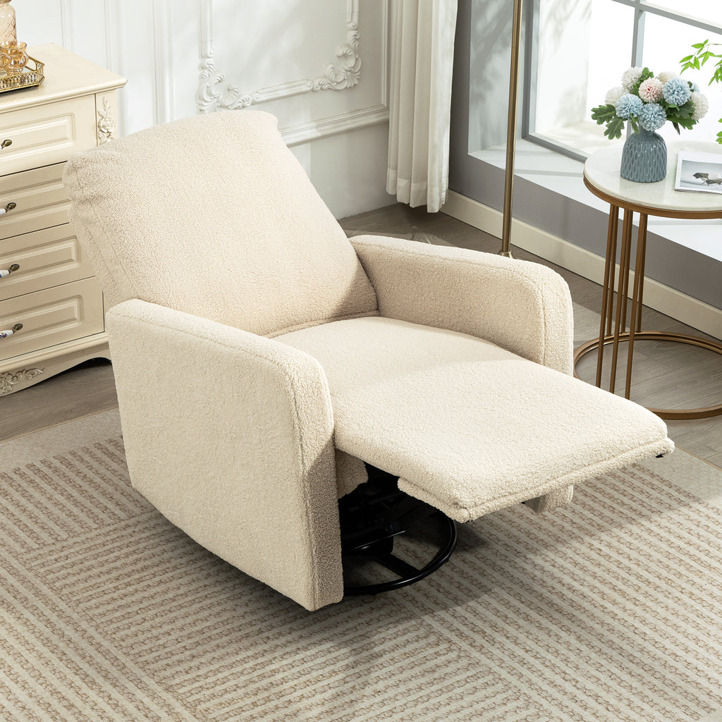 Relaxsessel, Fernsehsessel mit Liegefunktion, Wippfunktion Beige