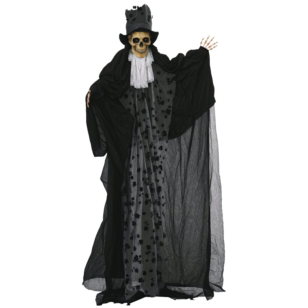 Halloween-Dekoration Gespenst Bräutigam mit Spezialeffekten und Soundfunktion 115 cm x 65 cm x 189 cm
